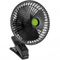 Ventilador para vehículos, conexión 12V, 2 velocidades, orientable, sujección mediante pinza