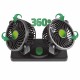 Ventilador coche doble 12V orientable