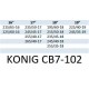 Cadenas de nieve para turismo 7 milimetros Konig CB-7 tallla 102