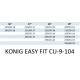 Cadenas de nieve de instalación rápida para turismos Konig Easy Fit 104