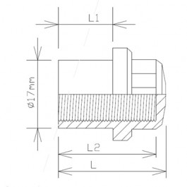 Tuercas antirrobo planas tapadas