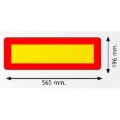 Kit 2 placas señal V6 corta 565 x 200 mm.
